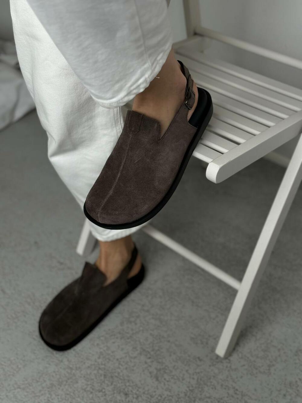 Клоги натуральні, 246 каштан, 38