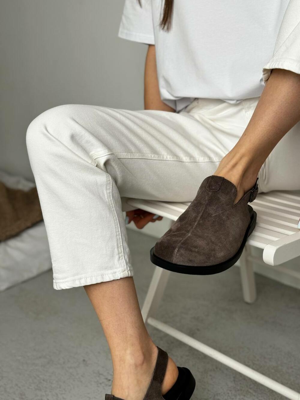 Клоги натуральні, 246 каштан, 38