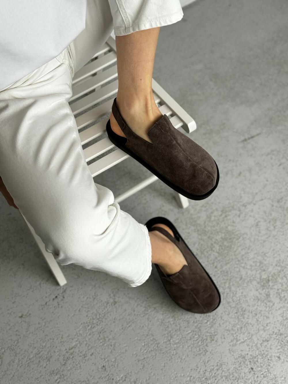 Клоги натуральні, 246 каштан, 38