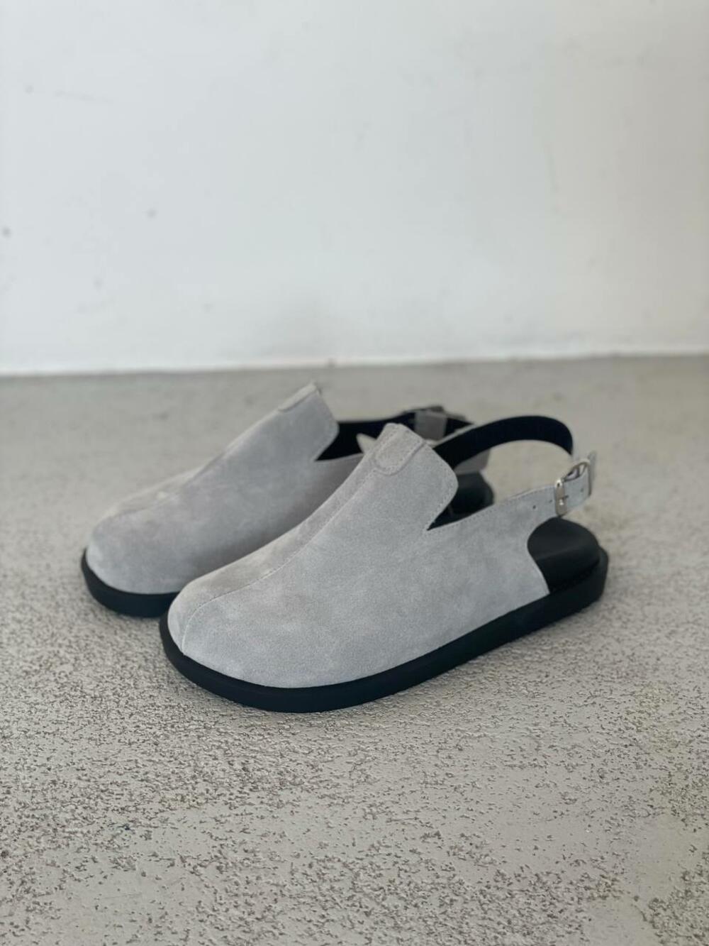 Клоги натуральні, 246 сірий, 41