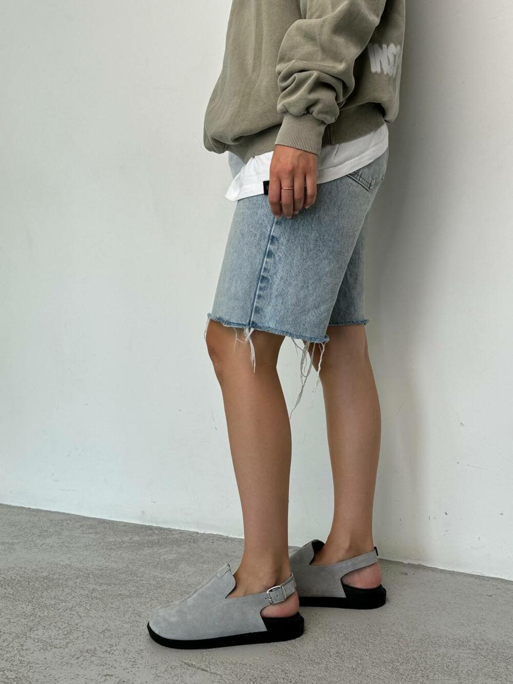 Клоги натуральні, 246 сірий, 41