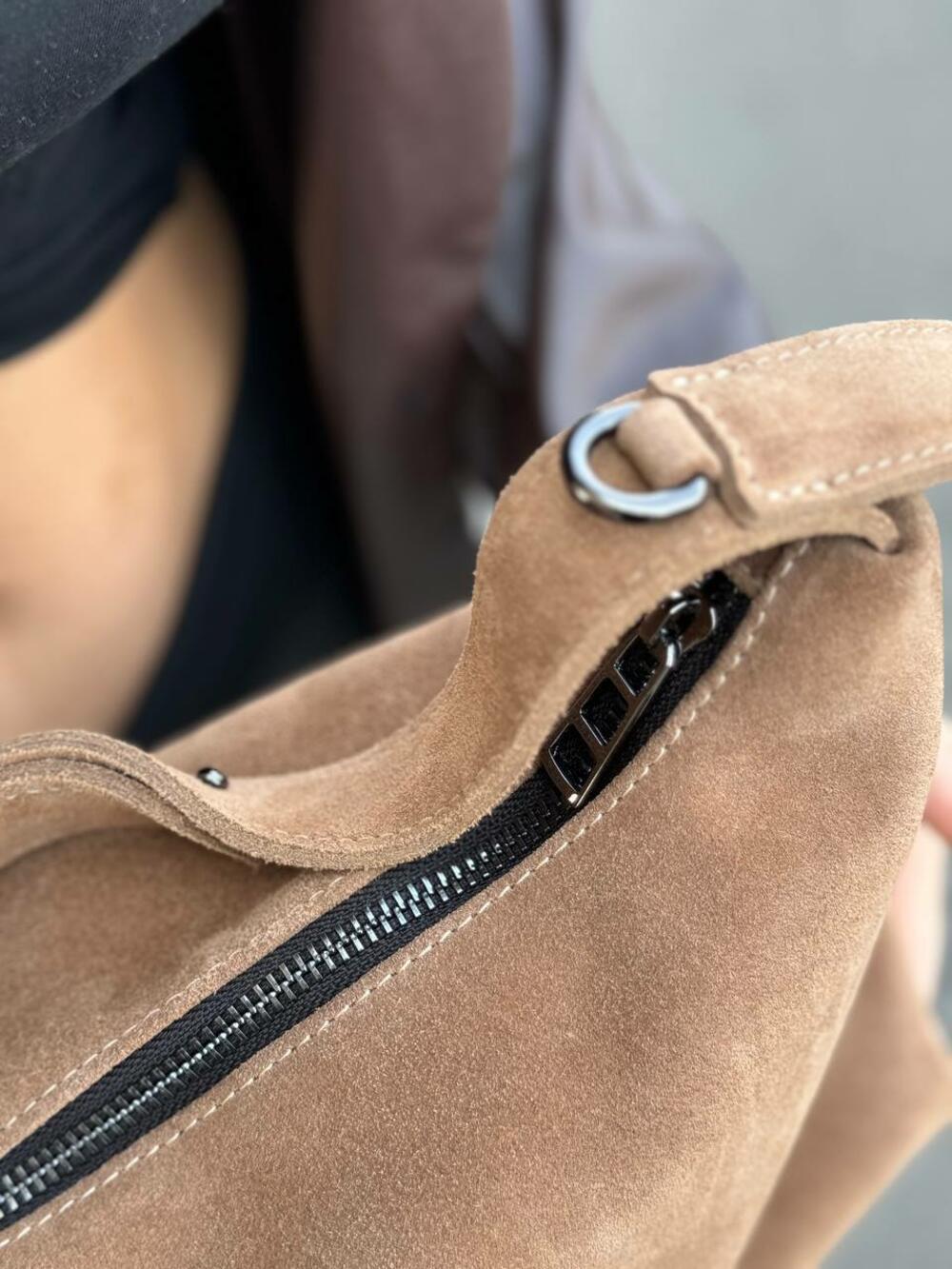 Сумка замшева, медіа, 1005 | Otto8Shoes - Продаж жіночого взуття