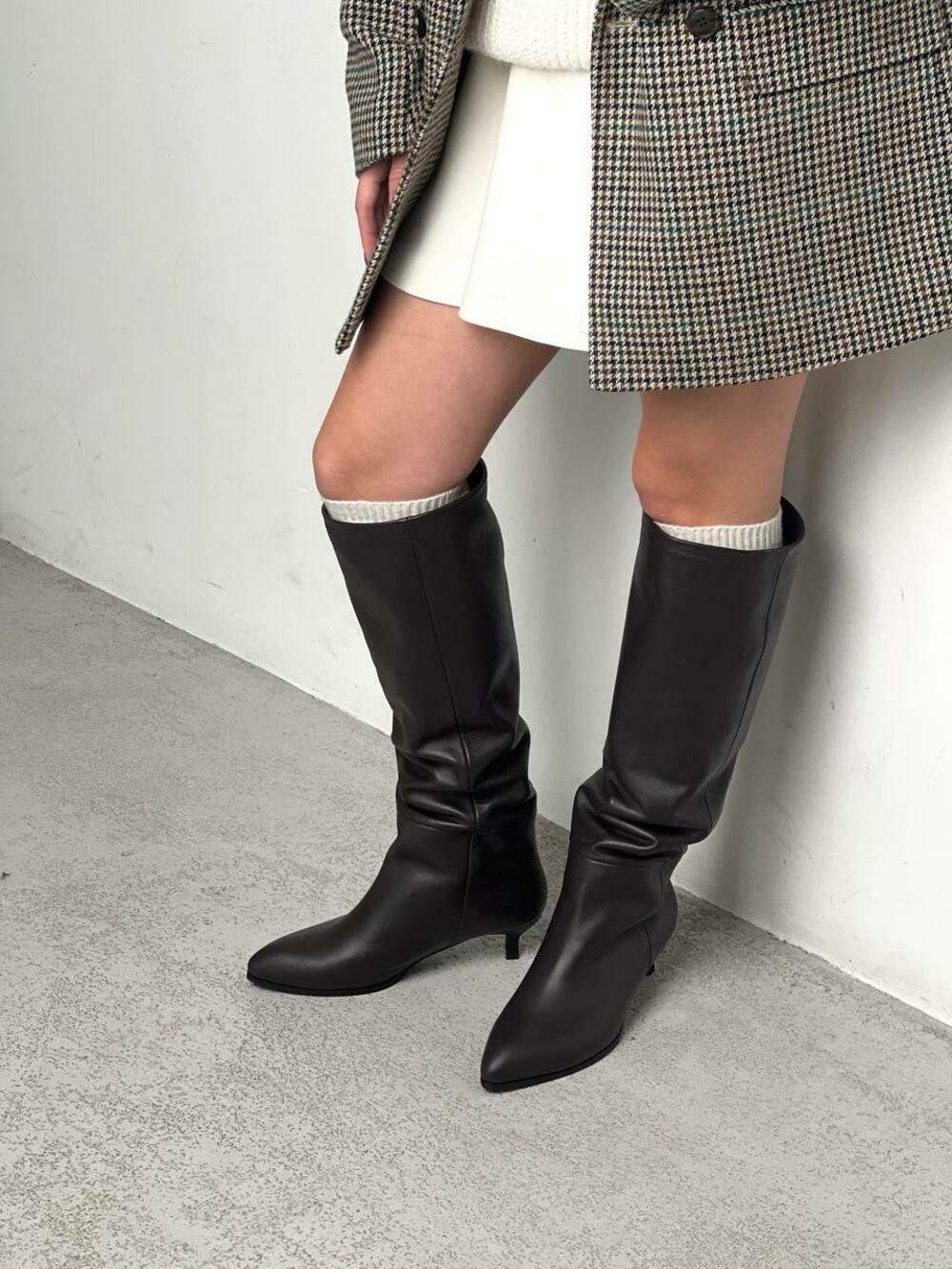 Чоботи рюмочка, 2757 коричневий, 36