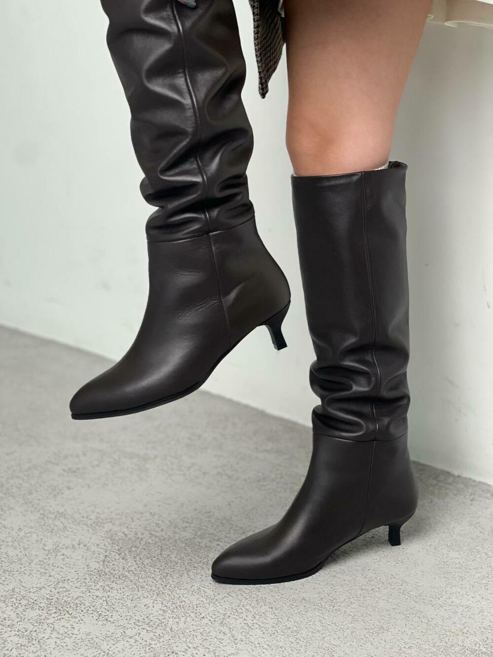 Чоботи рюмочка, 2757 коричневий, 36