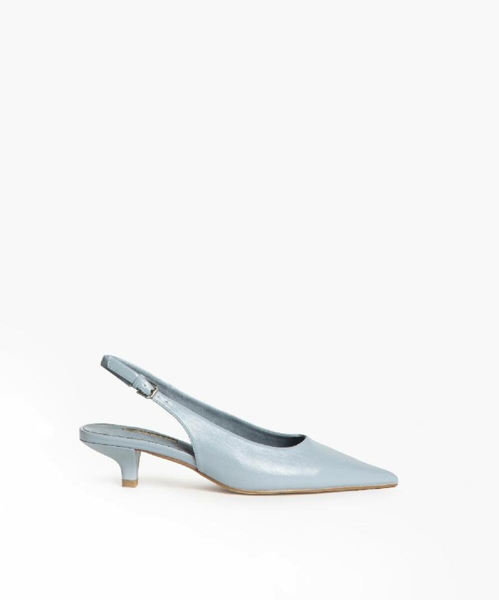Слінгбеки класичні kitten heels, M5310 блакитний, 36