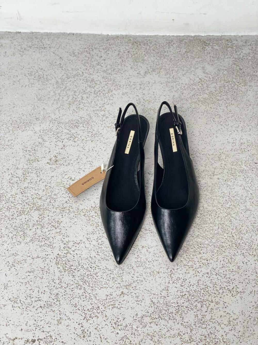 Слінгбеки класичні kitten heels, M5310 чорний, 37