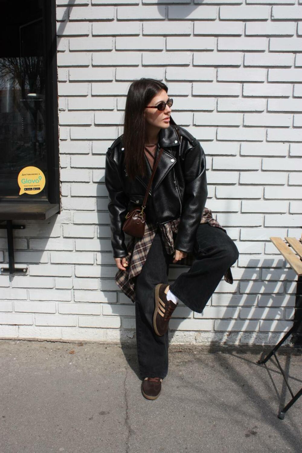 Кеди "три полоси", К0424 шоколад+беж, 39