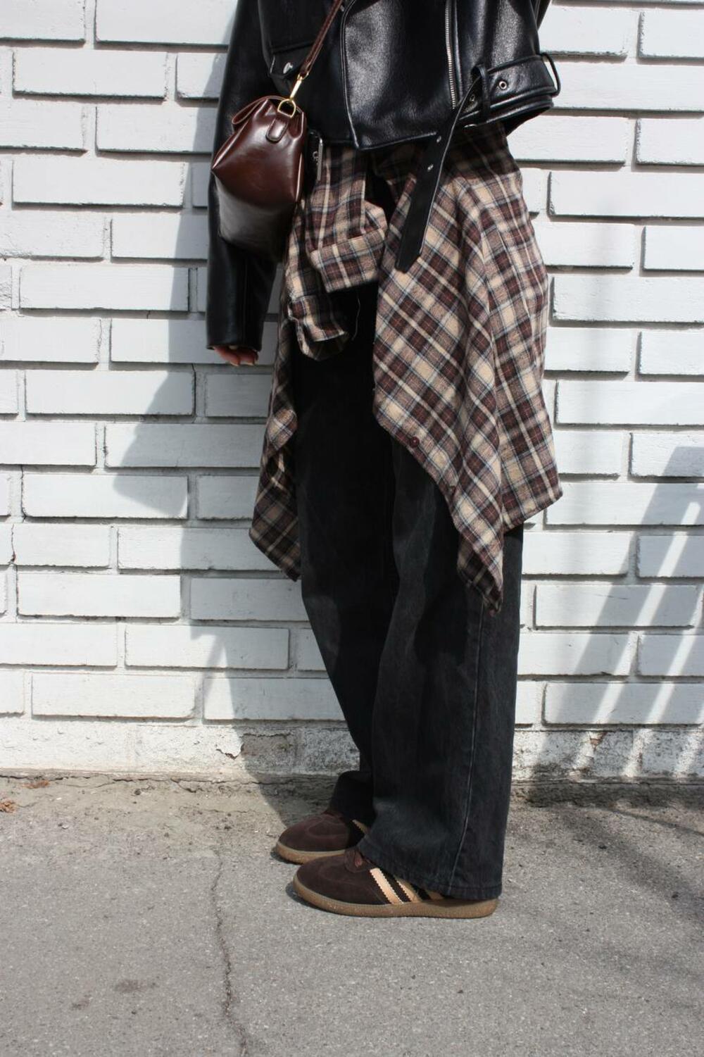 Кеди "три полоси", К0424 шоколад+беж, 38