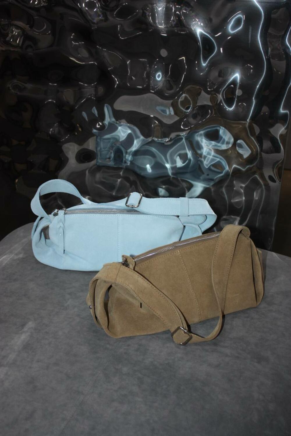 Сумка замшева, 1054 пісок