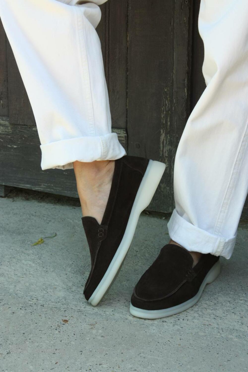 Натуральні лофери "Хіларі", 1068 Шоколад, 36