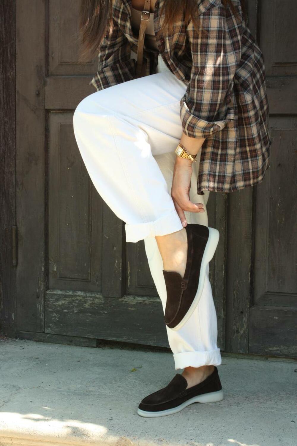 Натуральні лофери "Хіларі", 1068 Шоколад, 36