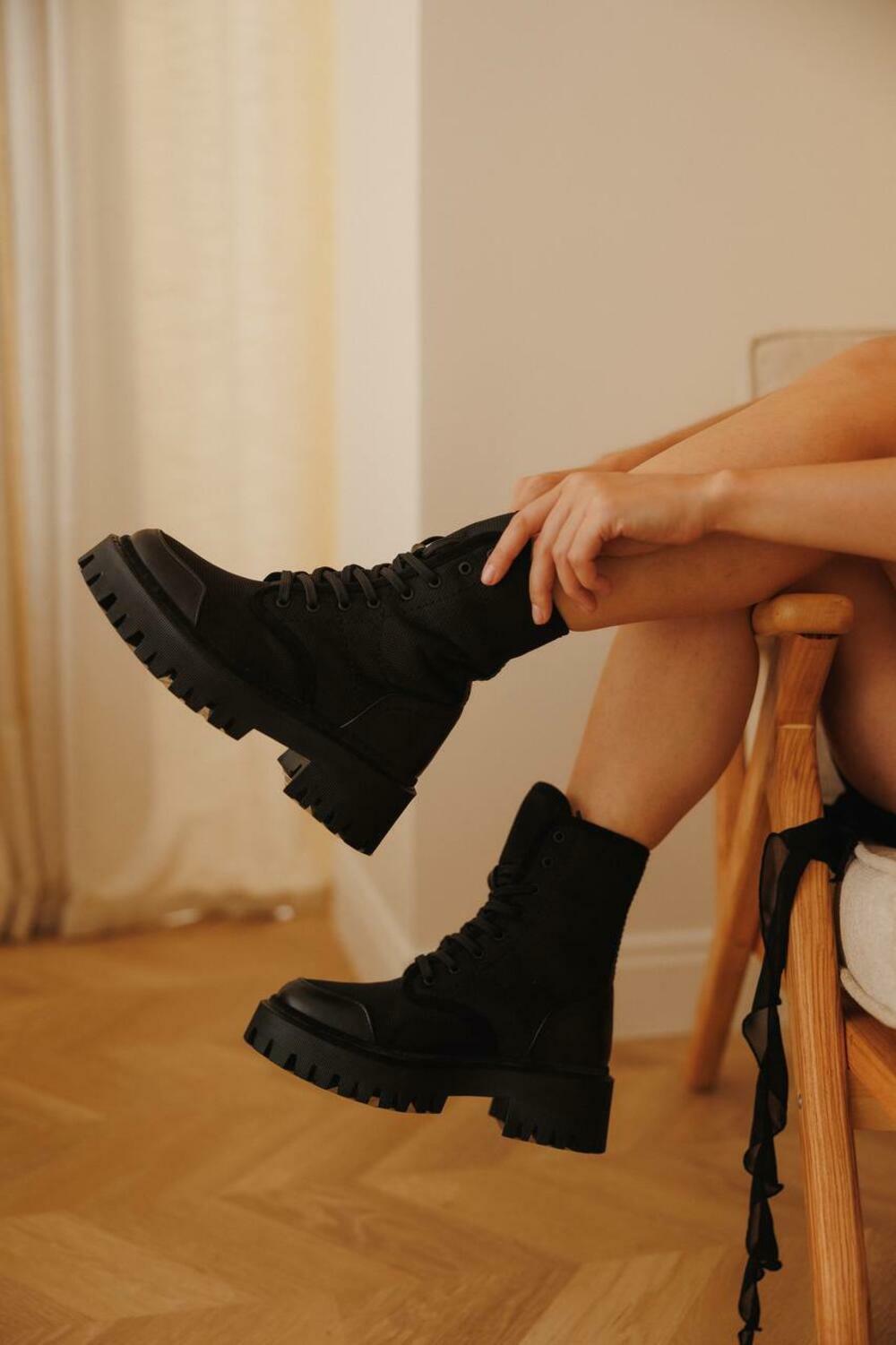 Ботинки Кордура new, шкіряний підклад, B0424 чорний, 41