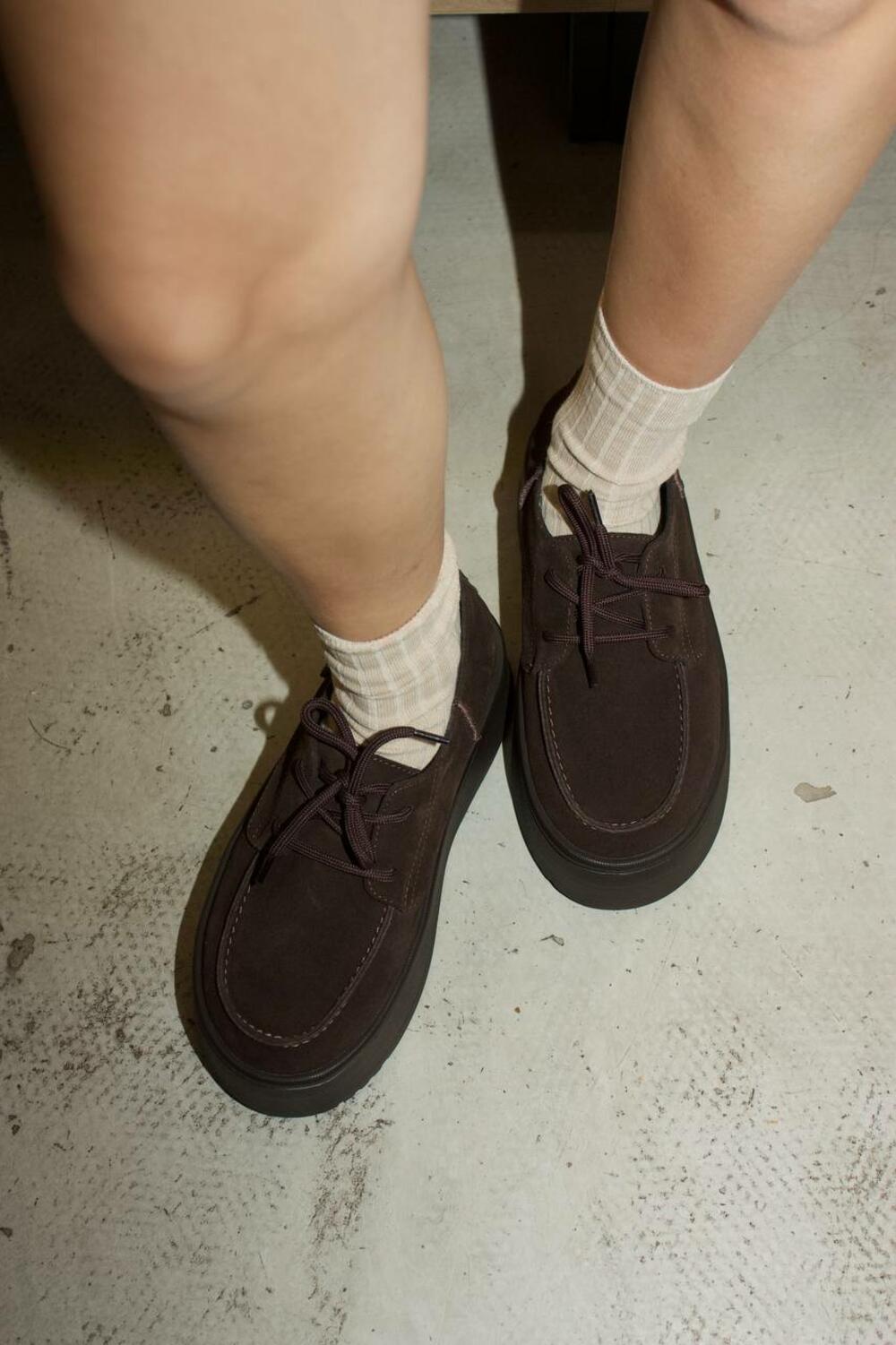 Лофери на байці на платформі, 2343-027 Шоколад, 39