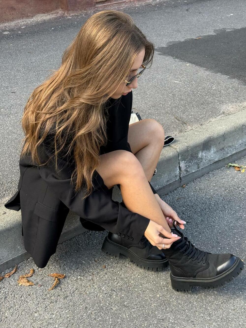 Ботинки Кордура new, хутро+блискавка, B0424/1 чорний, 41