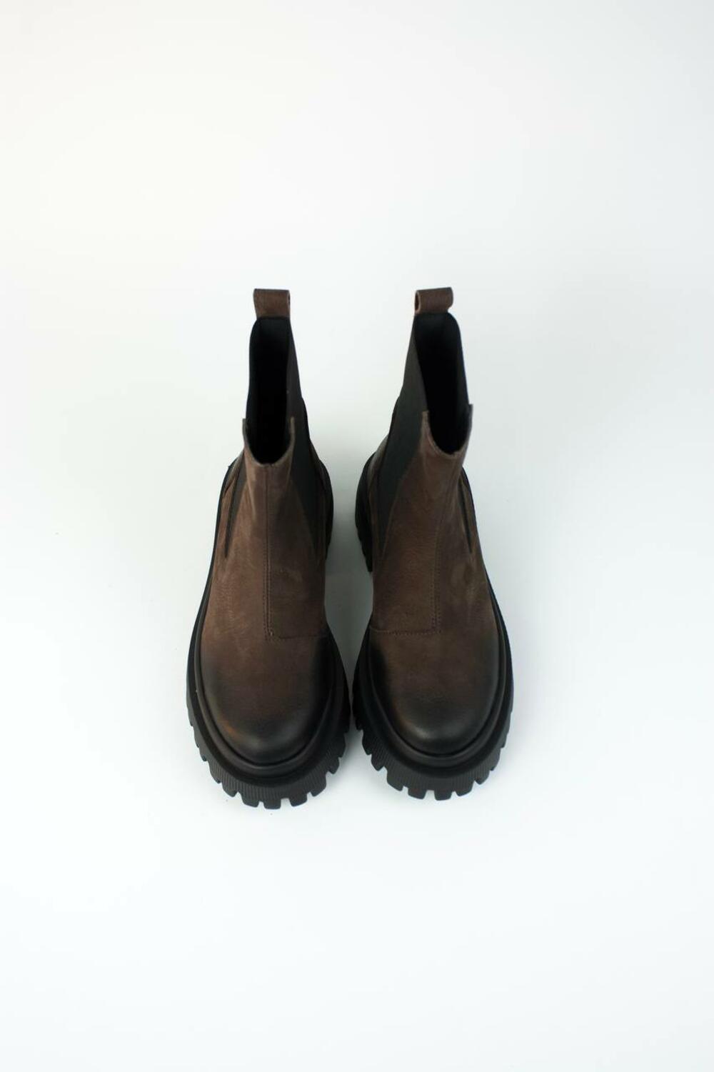 Класичні Челсі з резинкою, В-170-411 Шоколад, 40