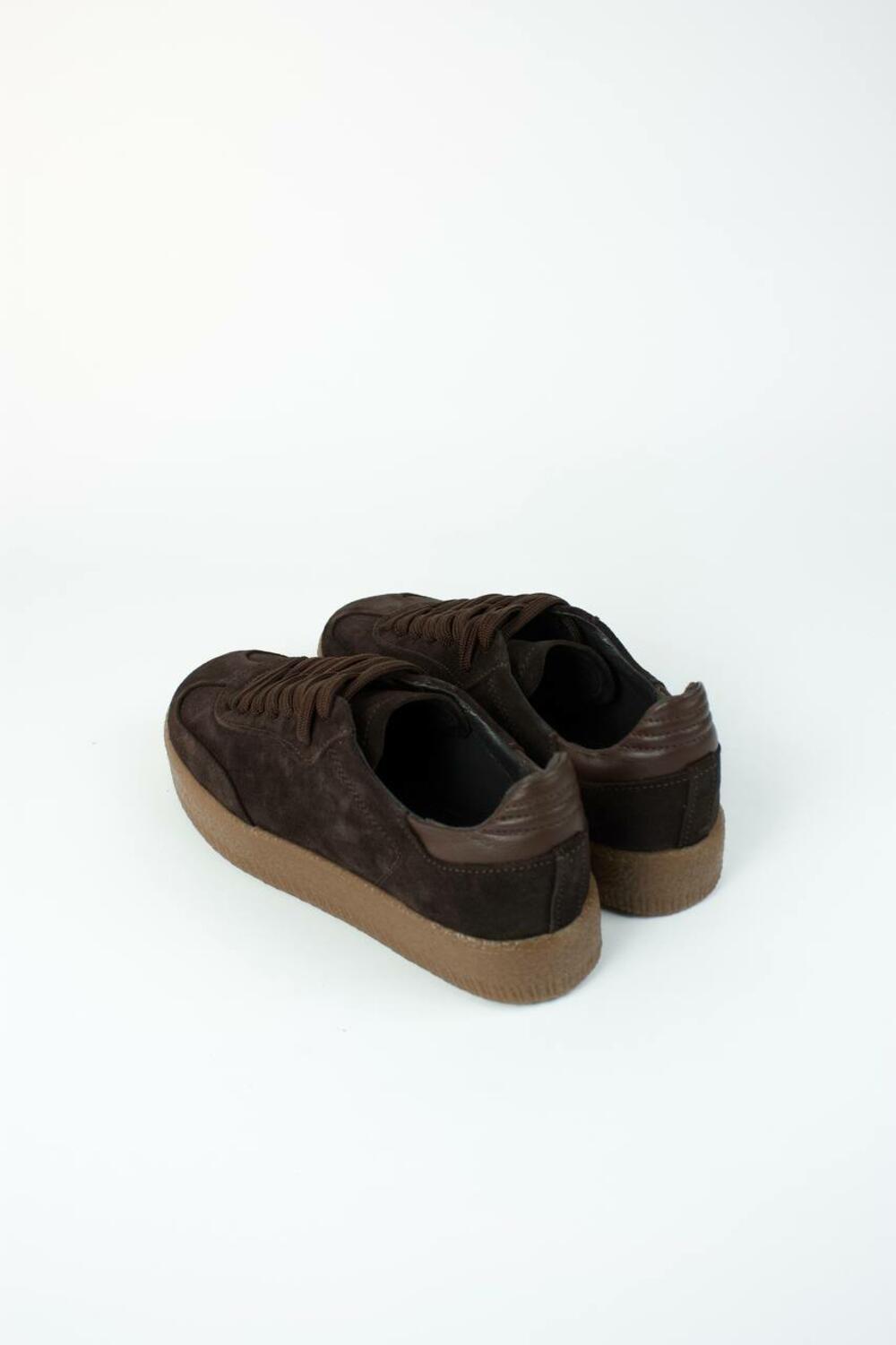 Кеди класичні на підвищеній підошві, Т-5/2-21413 Шоколад, 40