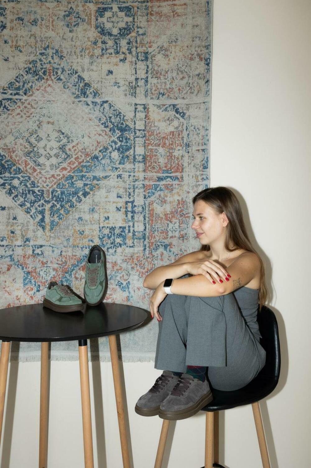 Кросівки, К-1-Лакі графіт, 41