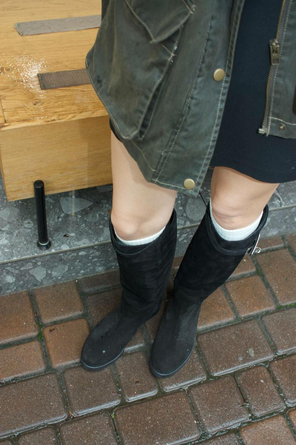 Чоботи жокейські, ЗАМШ, C-7-2555 чорний, 40