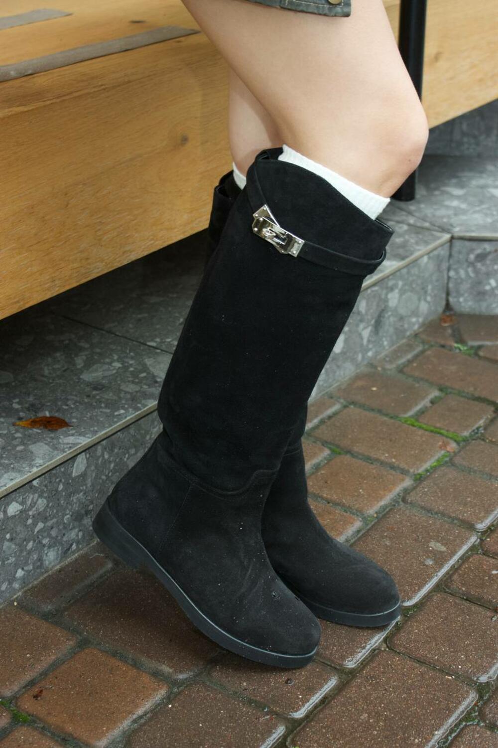 Чоботи жокейські, ЗАМШ, C-7-2555 