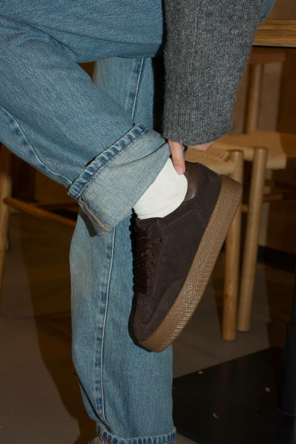 Кеди класичні на підвищеній підошві, Т-5/2-21413 Шоколад, 39