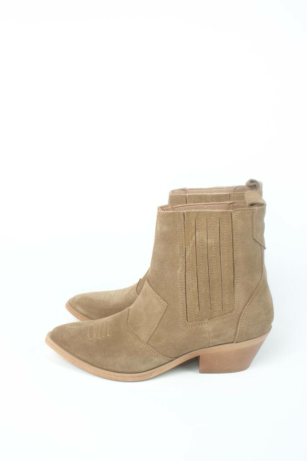 Ковбойки натуральні низькі, К-4-10104 кастор, 37