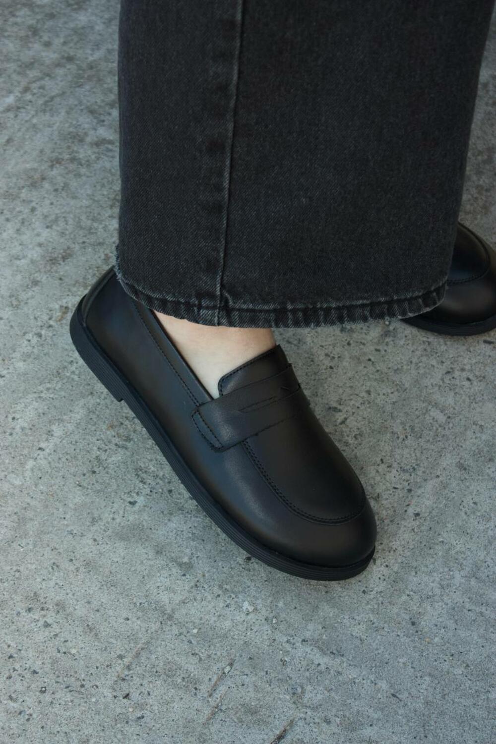 Лофери анатомічні, ШКІРА, T0325 чорний, 39