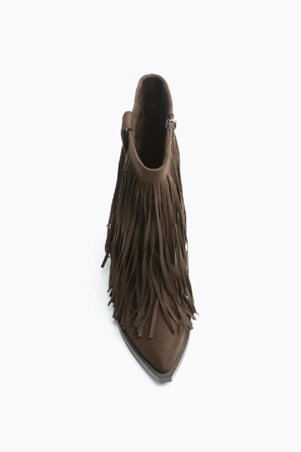 Ковбойки з бахромою, M5813 Шоколад, 41