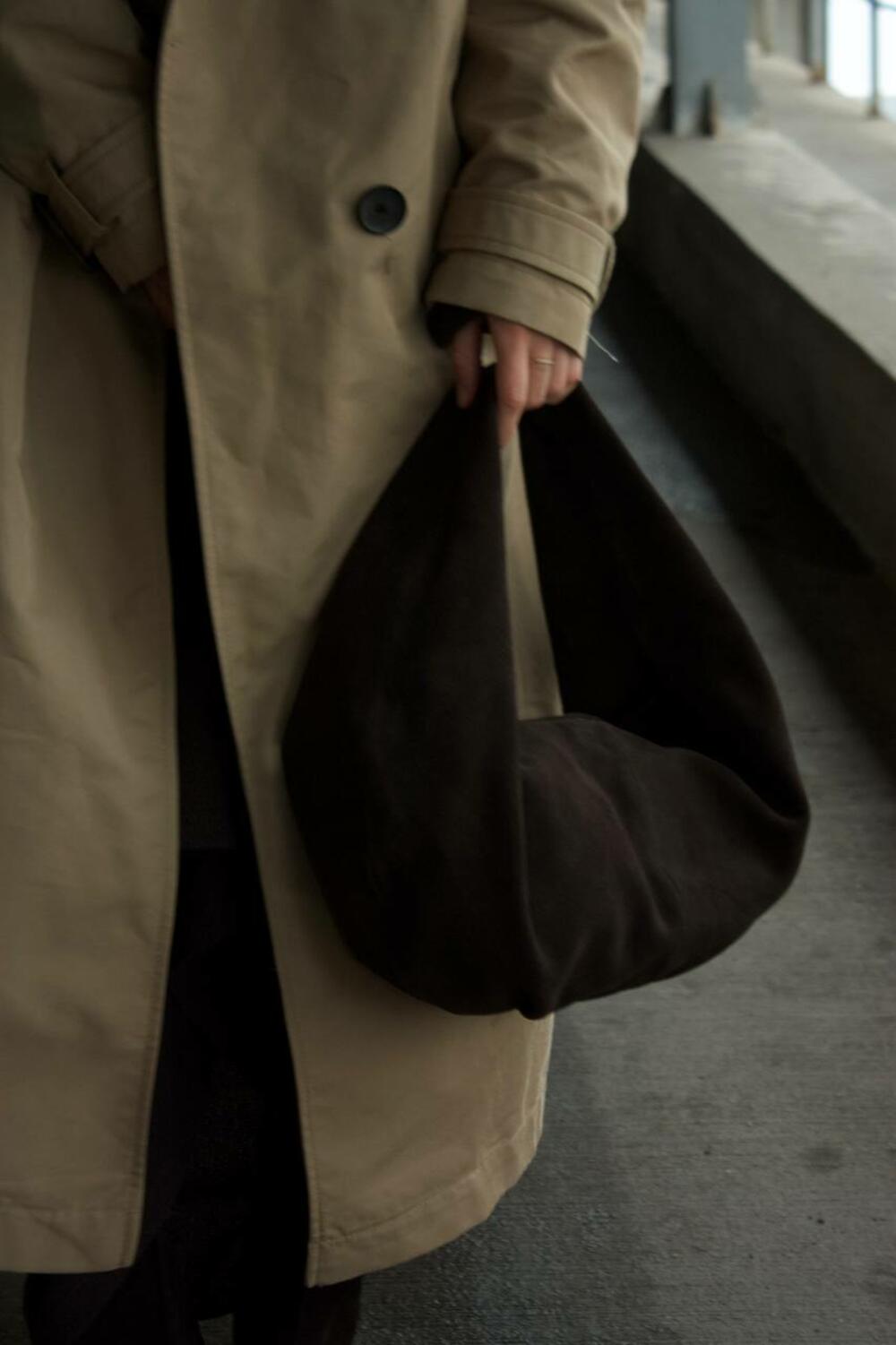 Сумка замшева, MOON, 1022 Шоколад