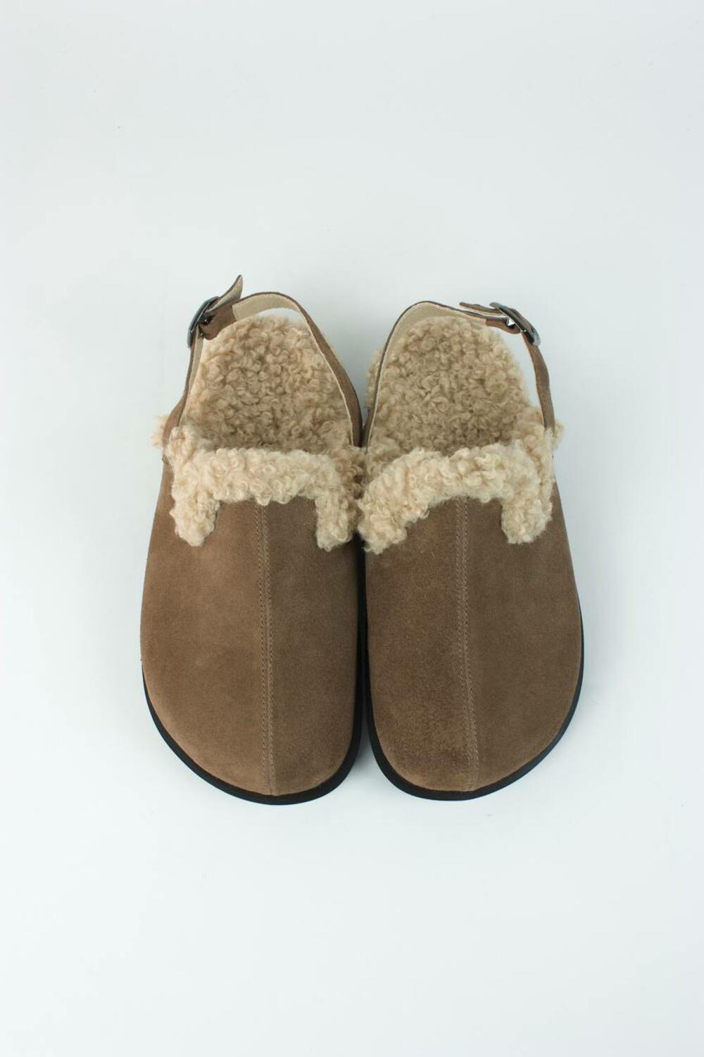 Клоги натуральні з хутром, 246 