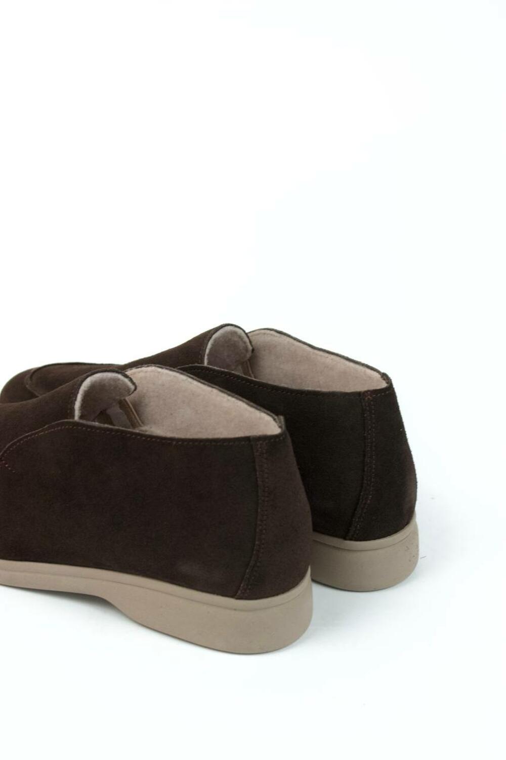 Лофери високі натуральні «Хіларі», БАЙКА, T0224 Шоколад, 36