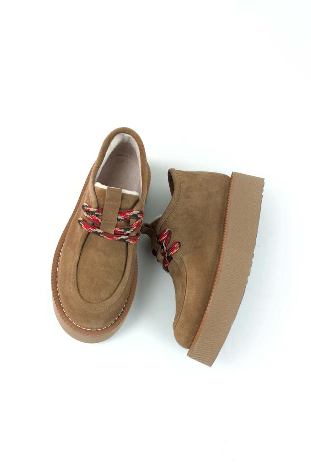 Лофери з кольоровою шнурівкою,байка К-15-Юга кастор, 39