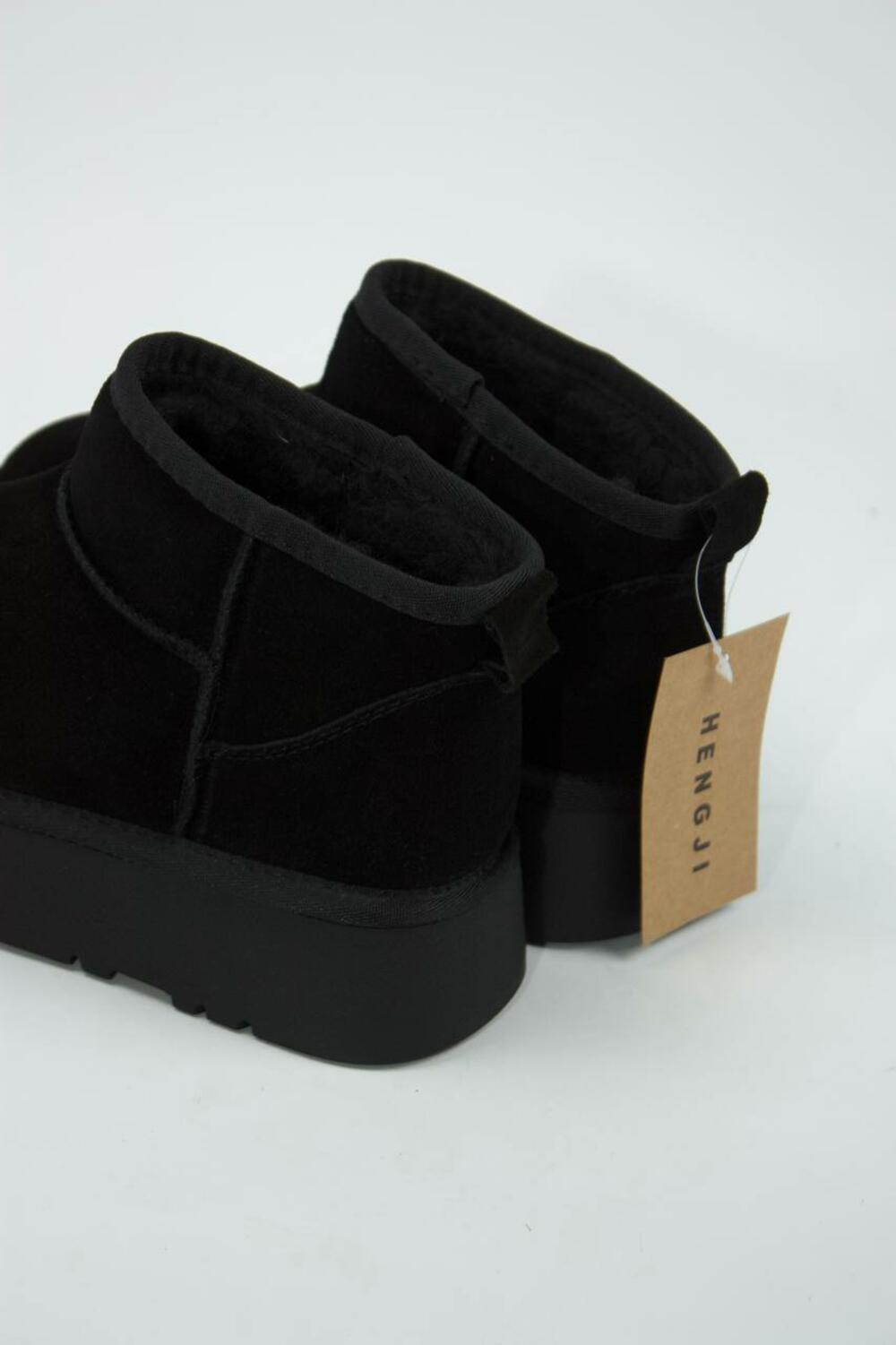 Угги на підвищенній платформі, T25-1 чорний, 41