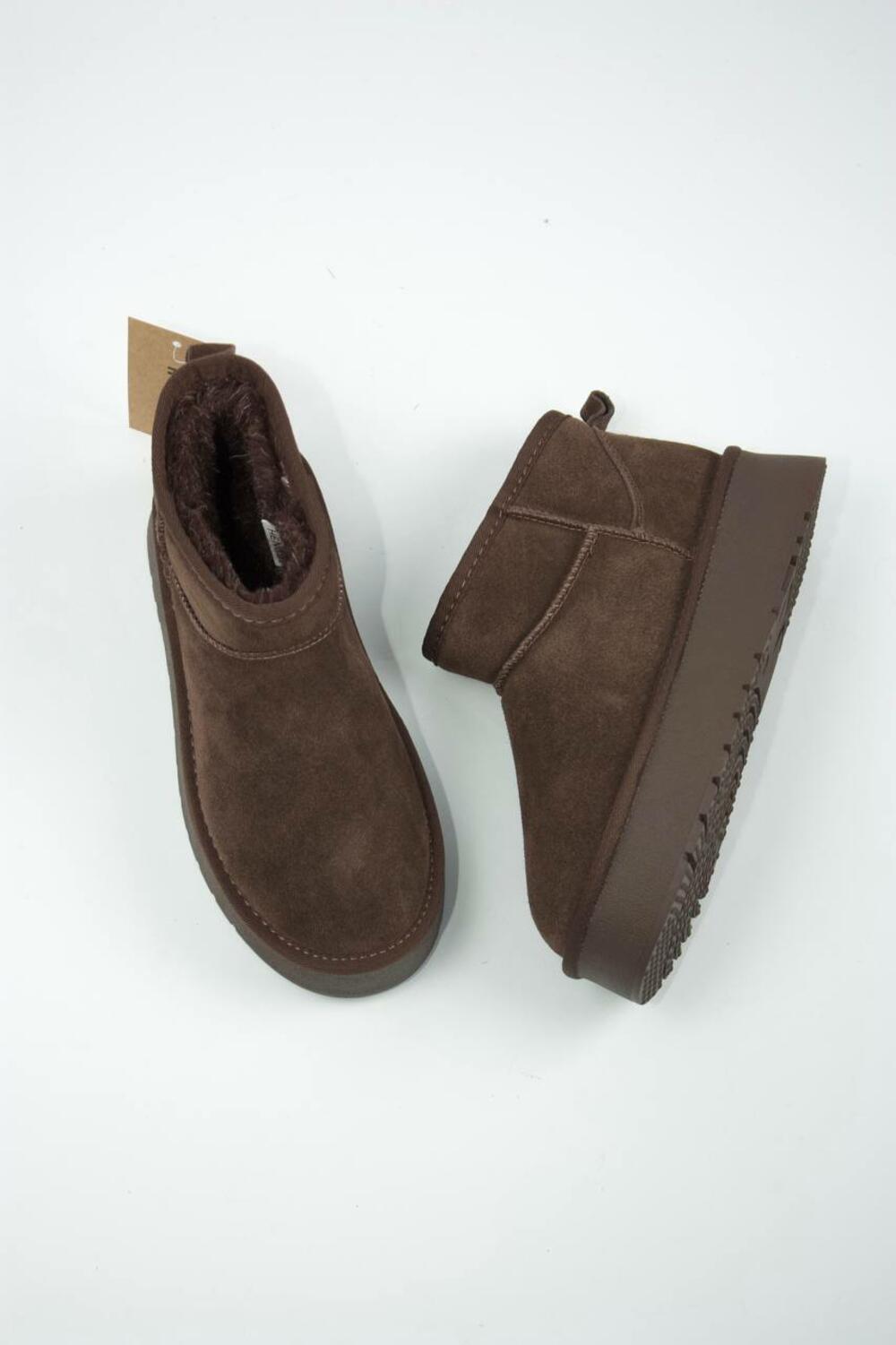 Угги на підвищенній платформі, T25-7 Шоколад, 41