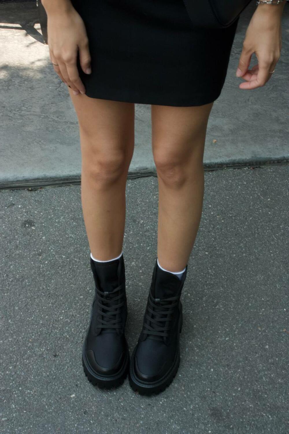 Ботинки Кордура new, шкіра+блискавка, B0424/1 чорний, 41