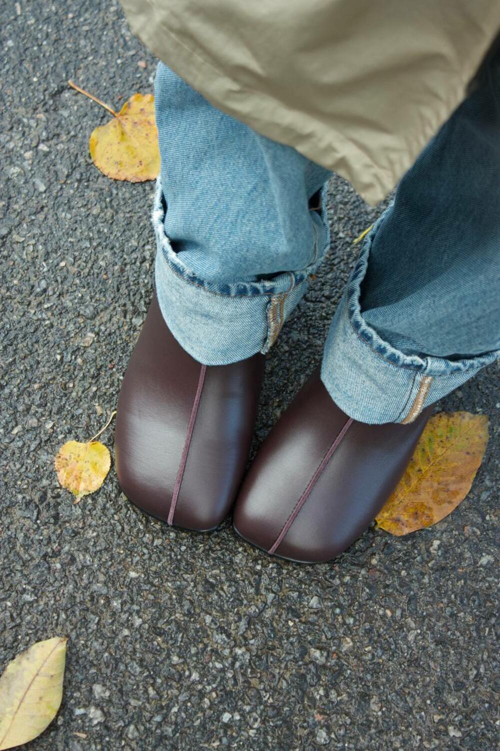 Ботильйони Наомі з зовнішнім швом, 25204 бордо, 40