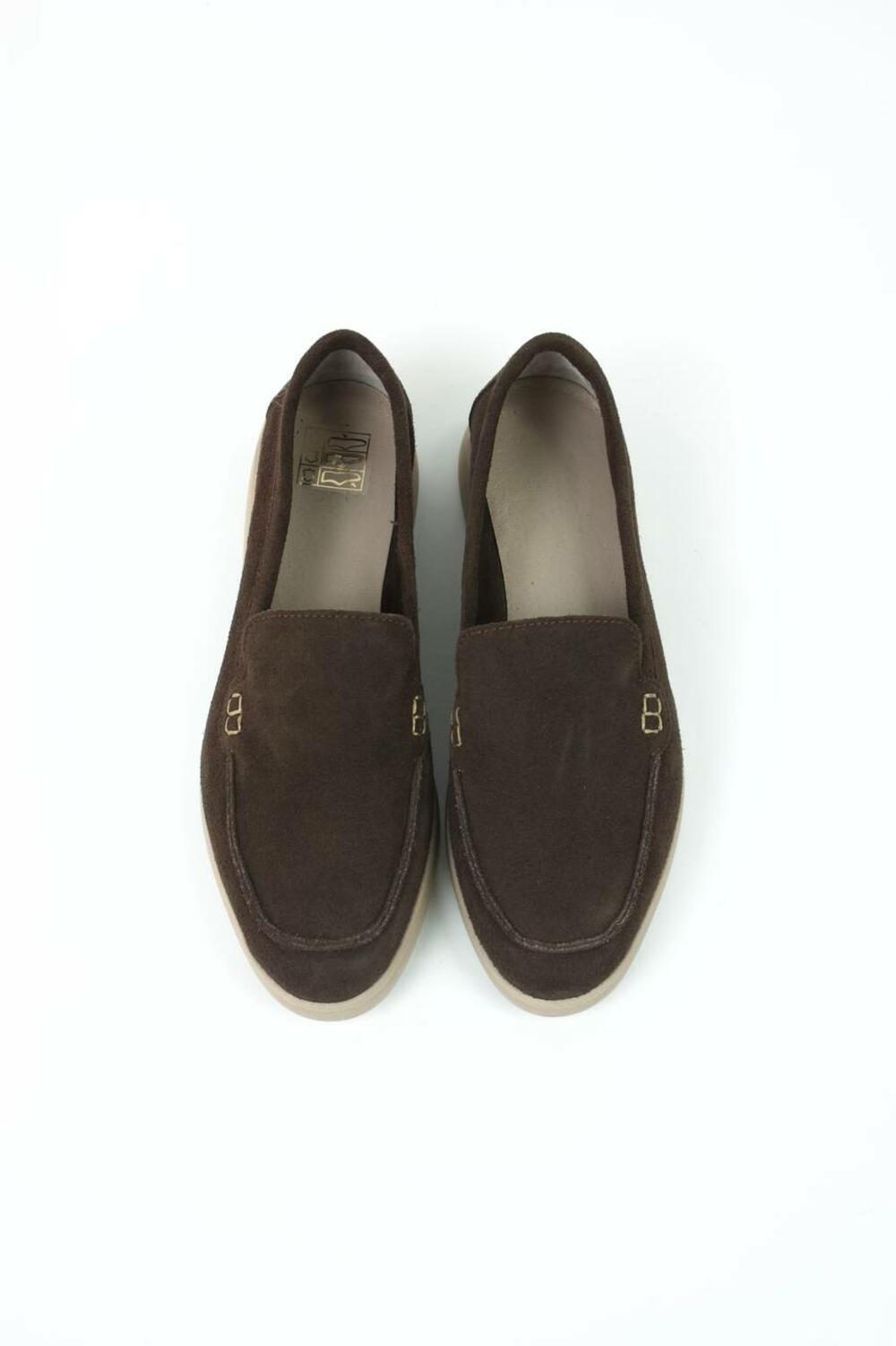 Натуральні лофери "Хіларі", 1068 Шоколад, 38