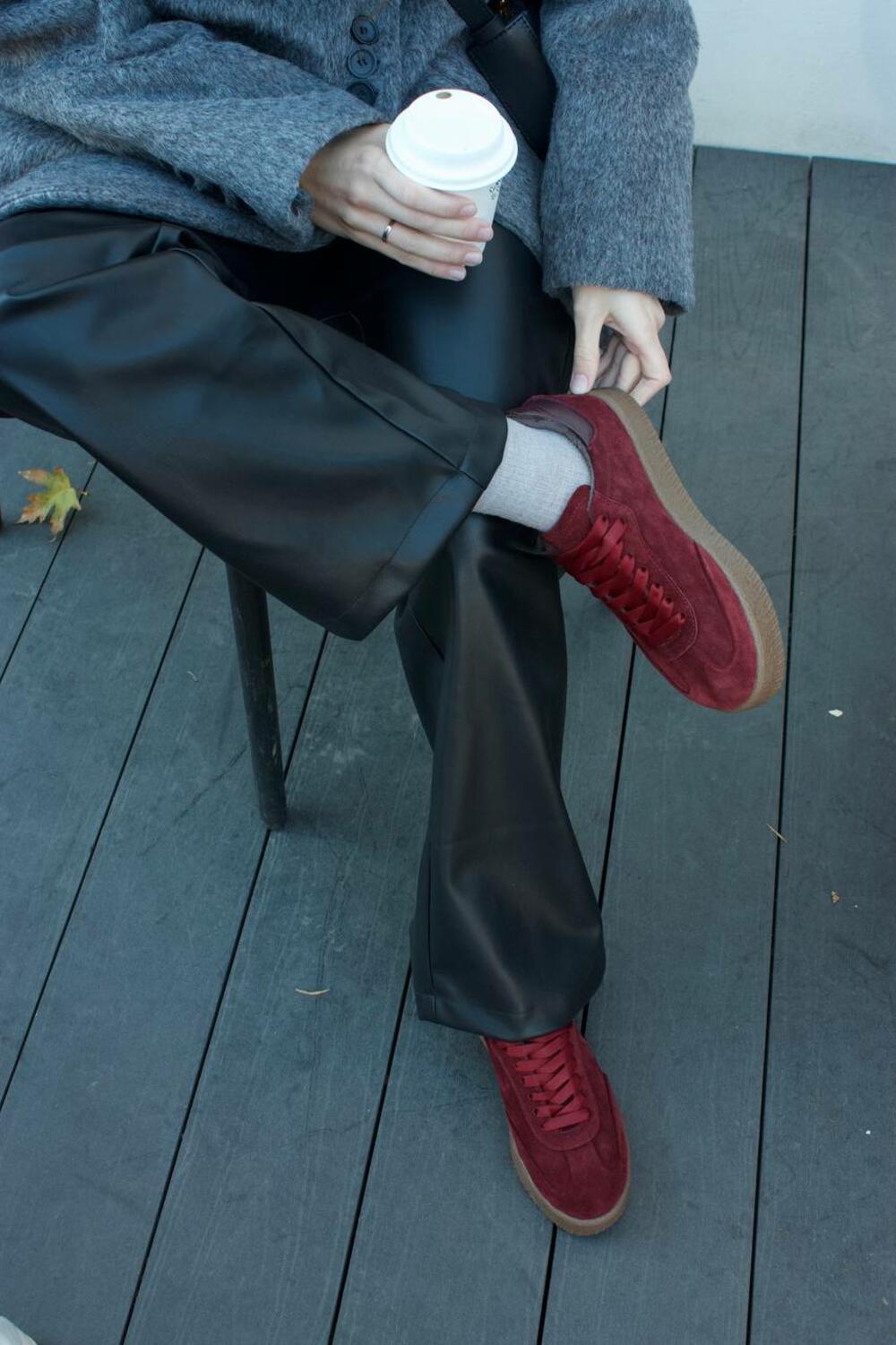 Кеди класичні на підвищеній підошві, Т-5/2-2141, МЕТИС бордо, 41