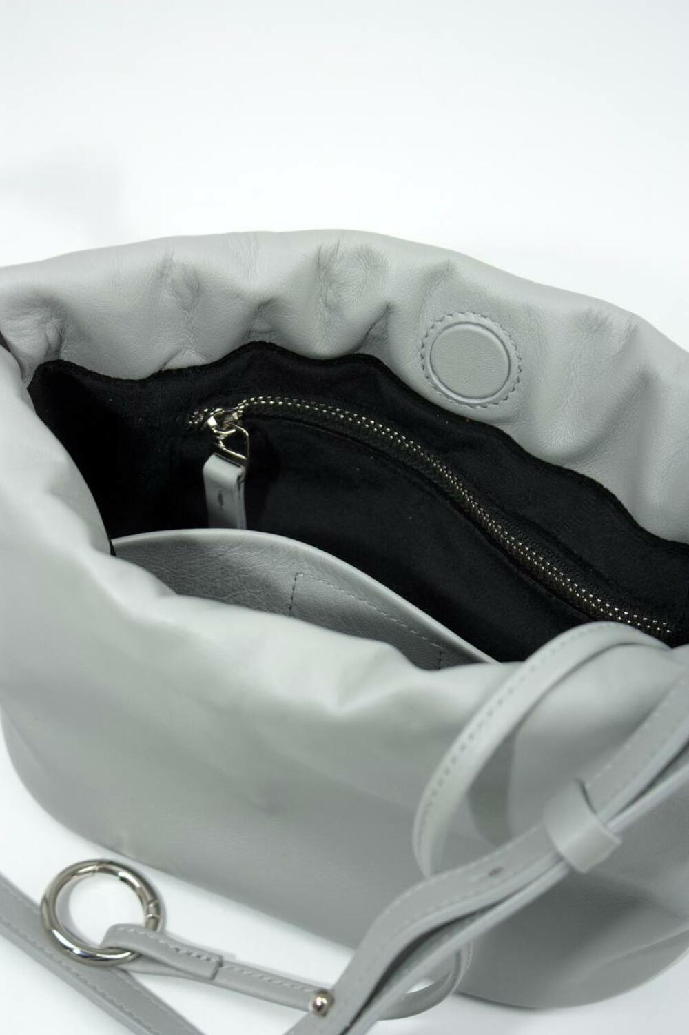 Сумка мішечок Люсі сірий