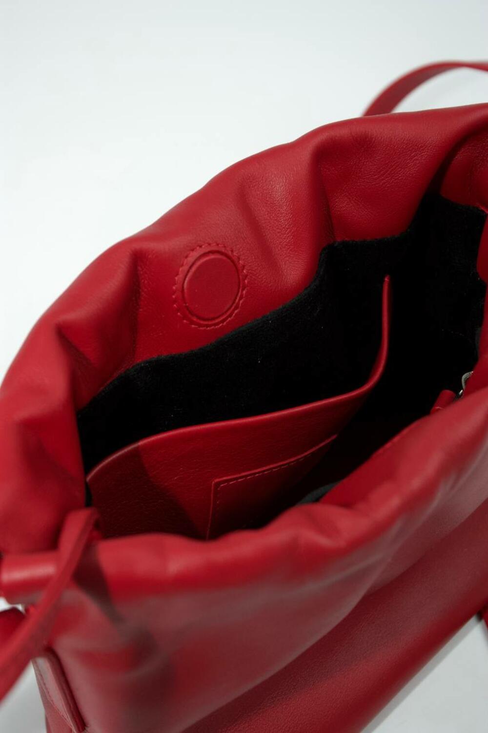 Сумка мішечок Люсі червоний