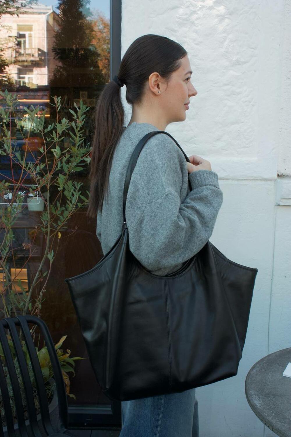 Сумка шопер Аманда чорний