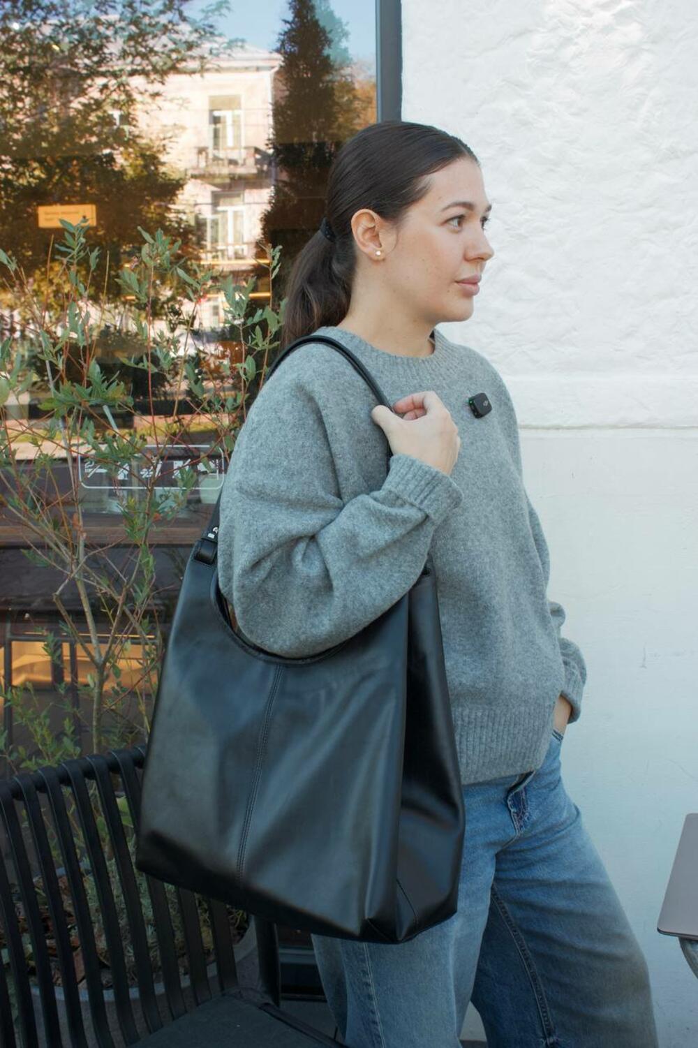 Сумка шопер Аманда чорний