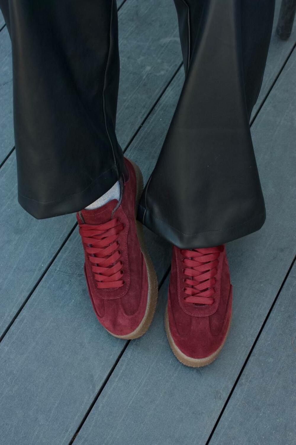 Кеди класичні на підвищеній підошві, Т-5/2-2141, МЕТИС бордо, 41