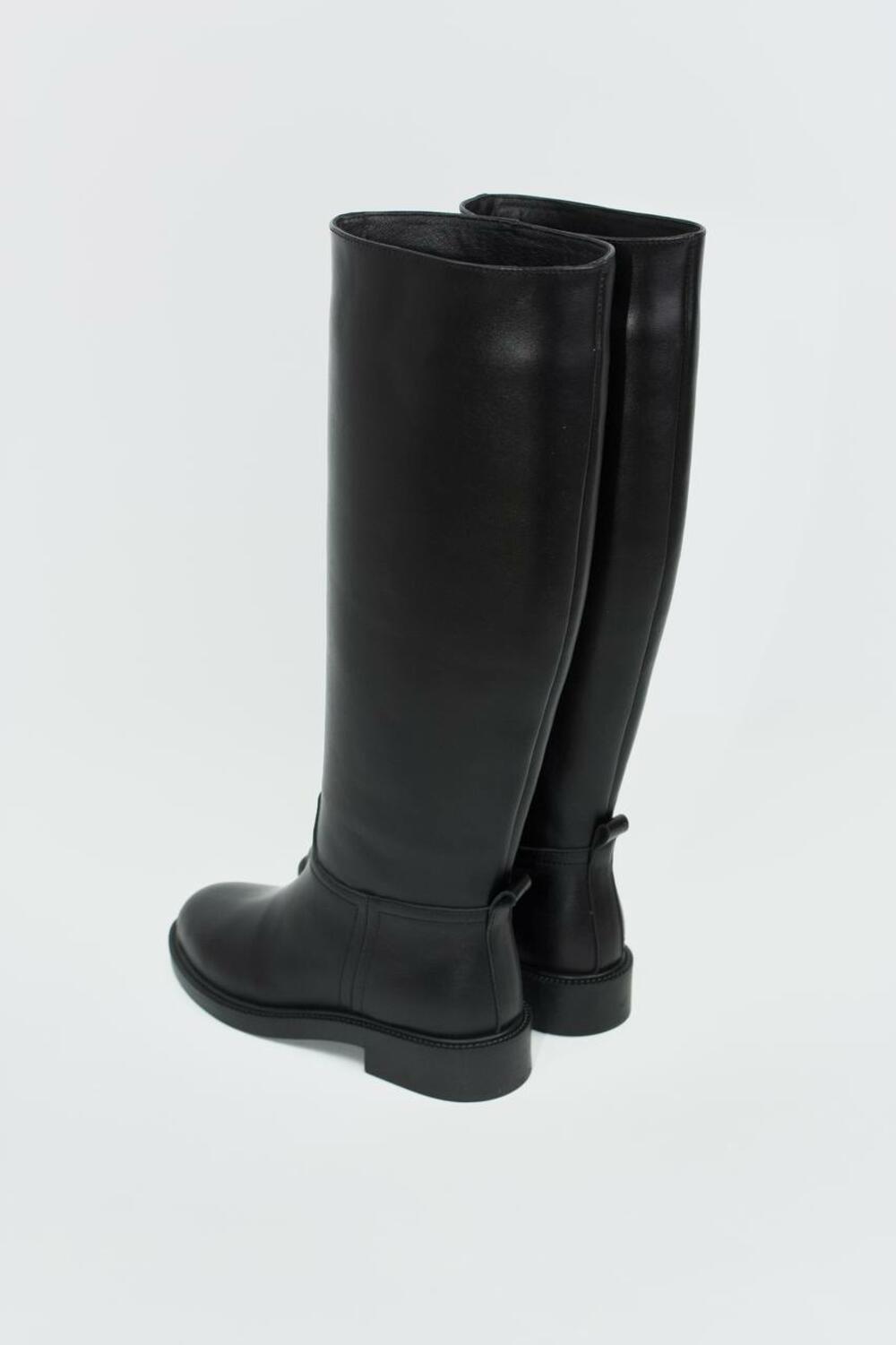 Чоботи-труби класичні, 619 чорний, 40