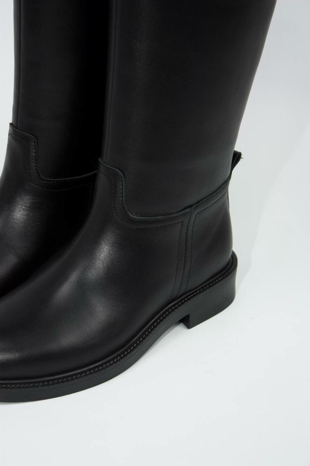 Чоботи-труби класичні, 619 чорний, 40