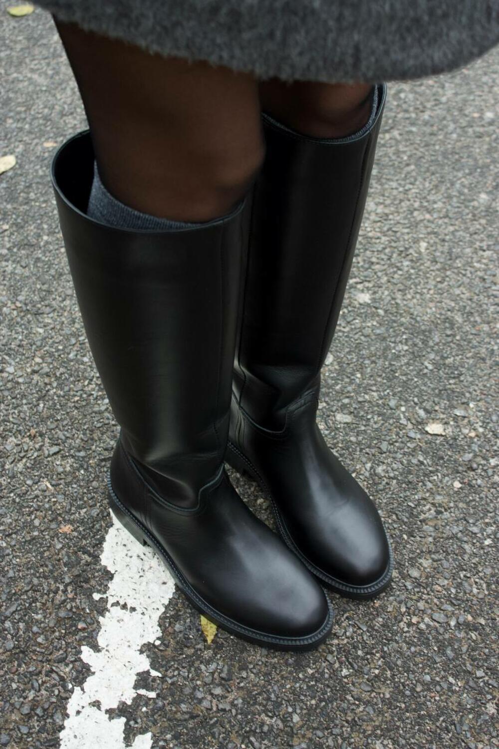 Чоботи-труби класичні, 619 чорний, 40