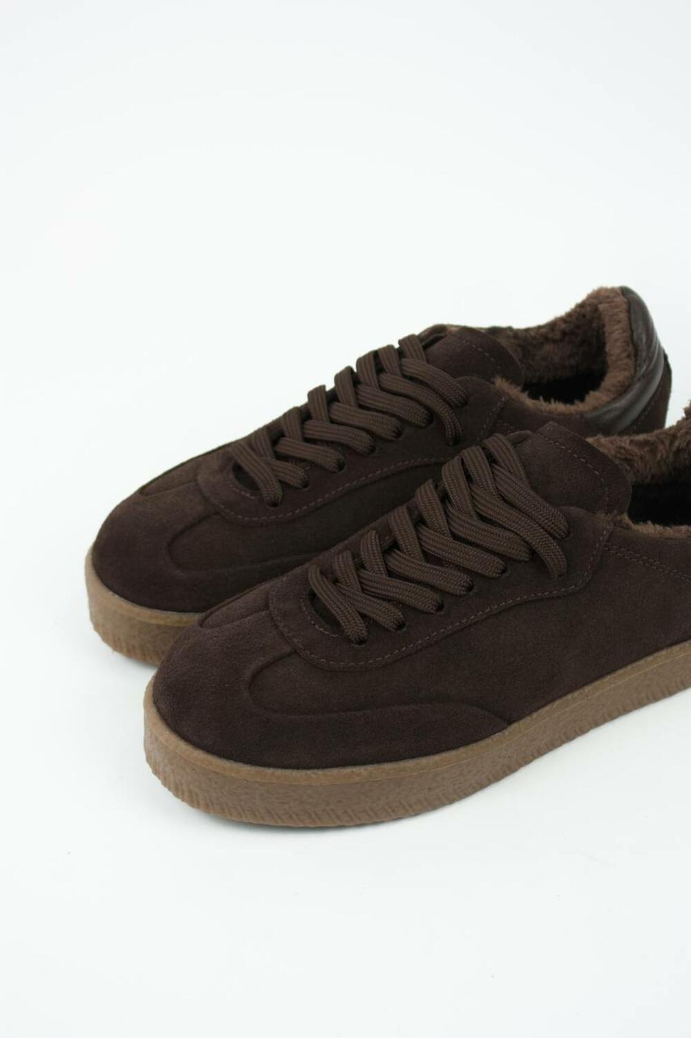 Кеди класичні на підвищеній підошві, Т-5/2-2141, ХУТРО Шоколад, 41