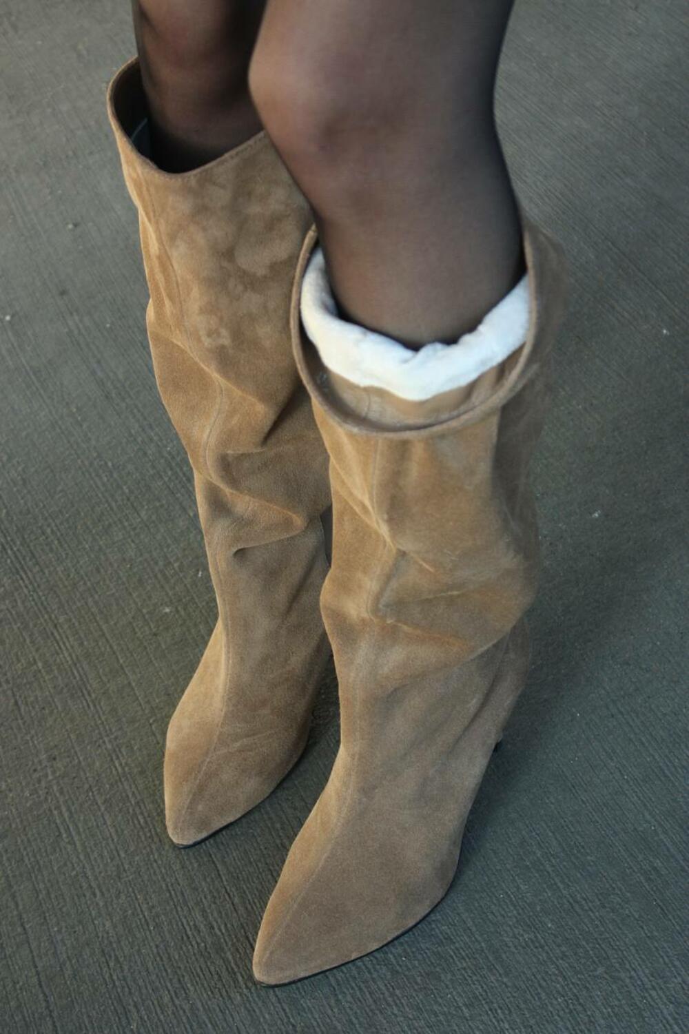 Чоботи труби вільного одягання, 511-042-416 пісок, 40