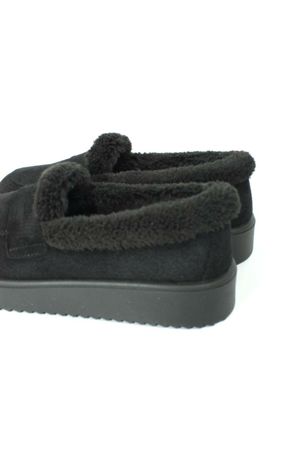 Лофери анатомічні, ХУТРО, T0325 чорний, 41