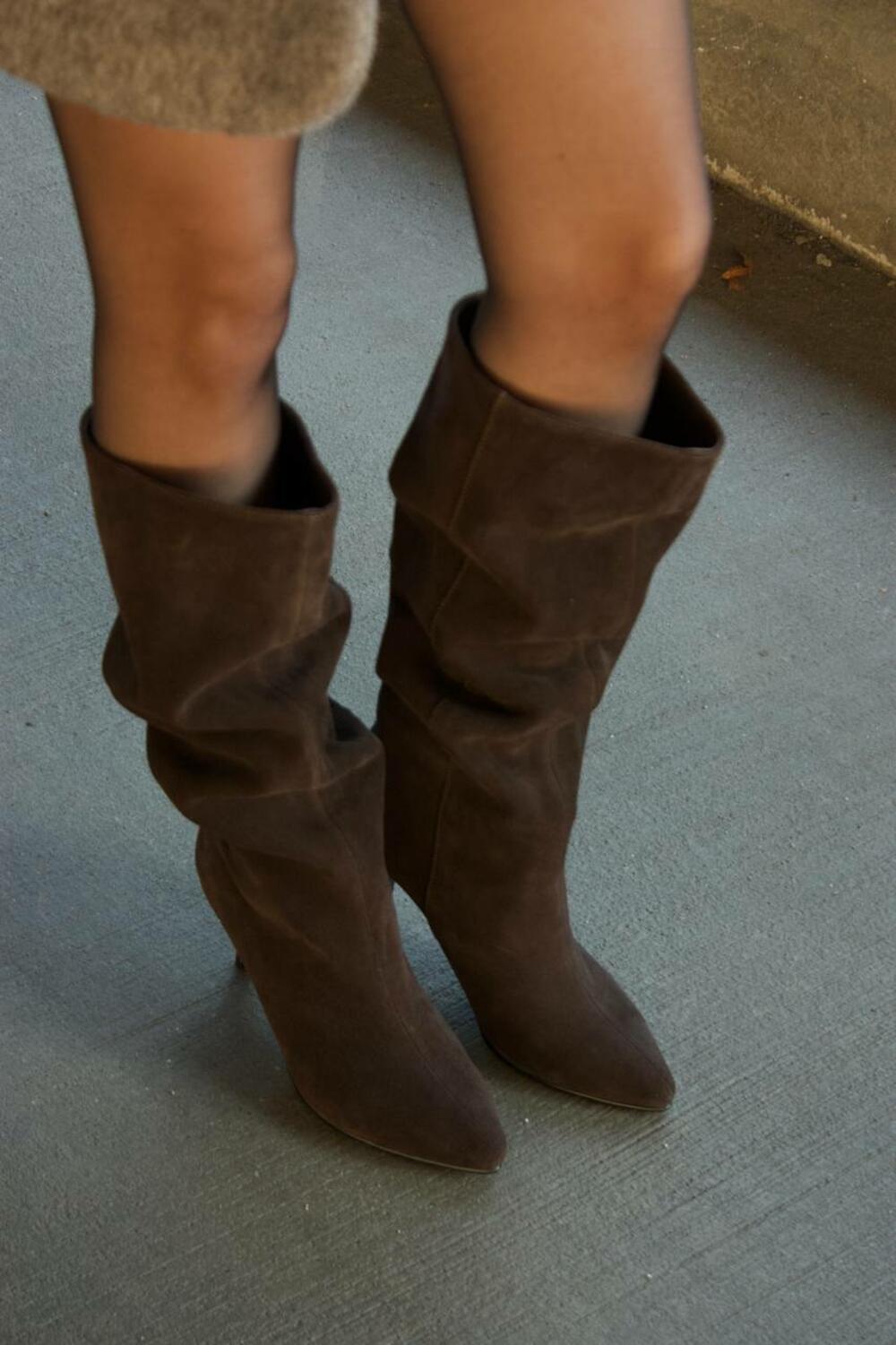 Чоботи труби вільного одягання, 511-041-416 Шоколад, 39