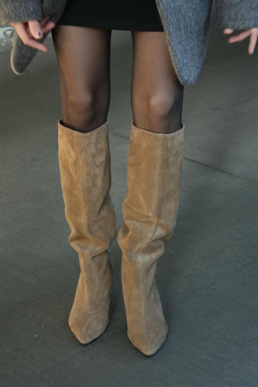 Чоботи труби вільного одягання, 511-042-416 пісок, 40